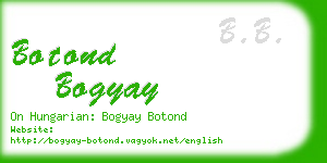 botond bogyay business card